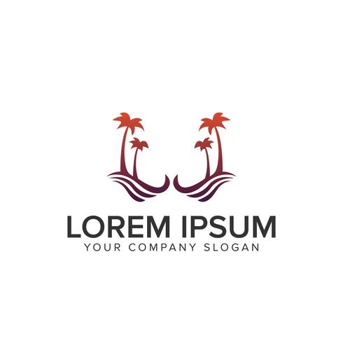 490x490 Palm Tree Logo Holiday Logo Vector