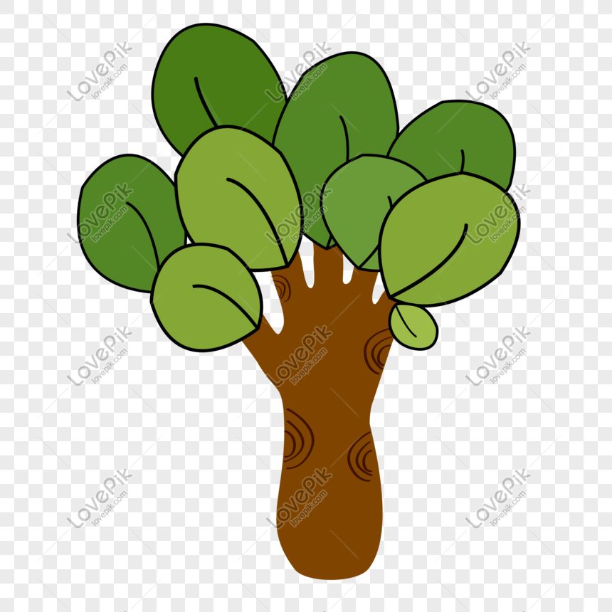 860x860 Creative Palm Print Tree Vector Png Image Picture Free Download