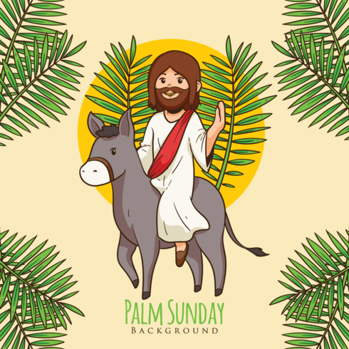 490x490 Palm Sunday Background