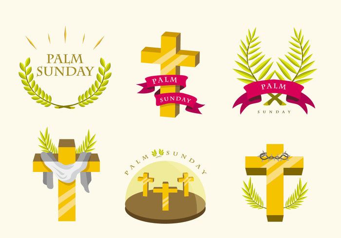 700x490 Palm Sunday Vector Pack Christian Background's Palm Sunday