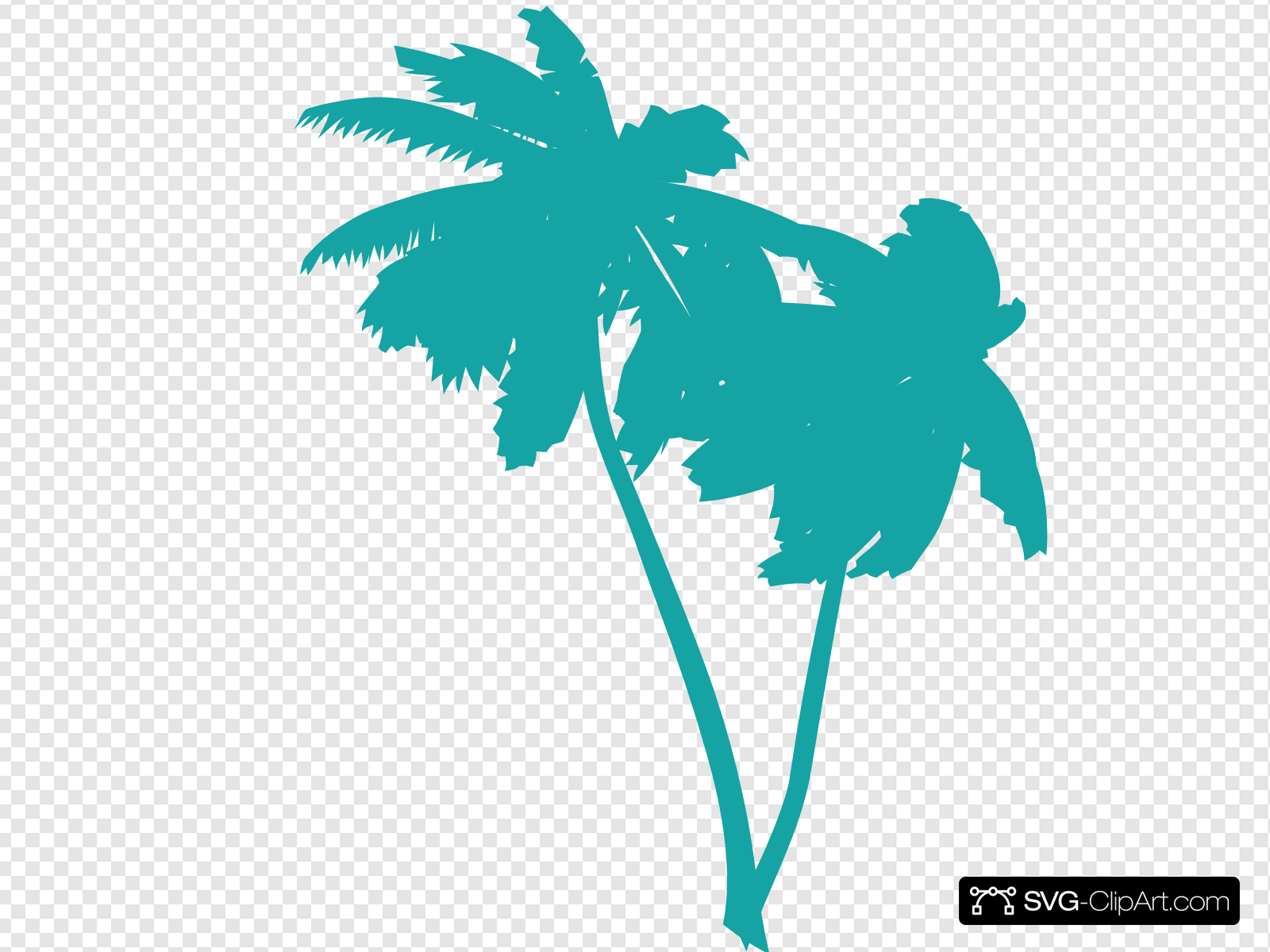 1600x1200 Vector Palm Trees Clip Art, Icon