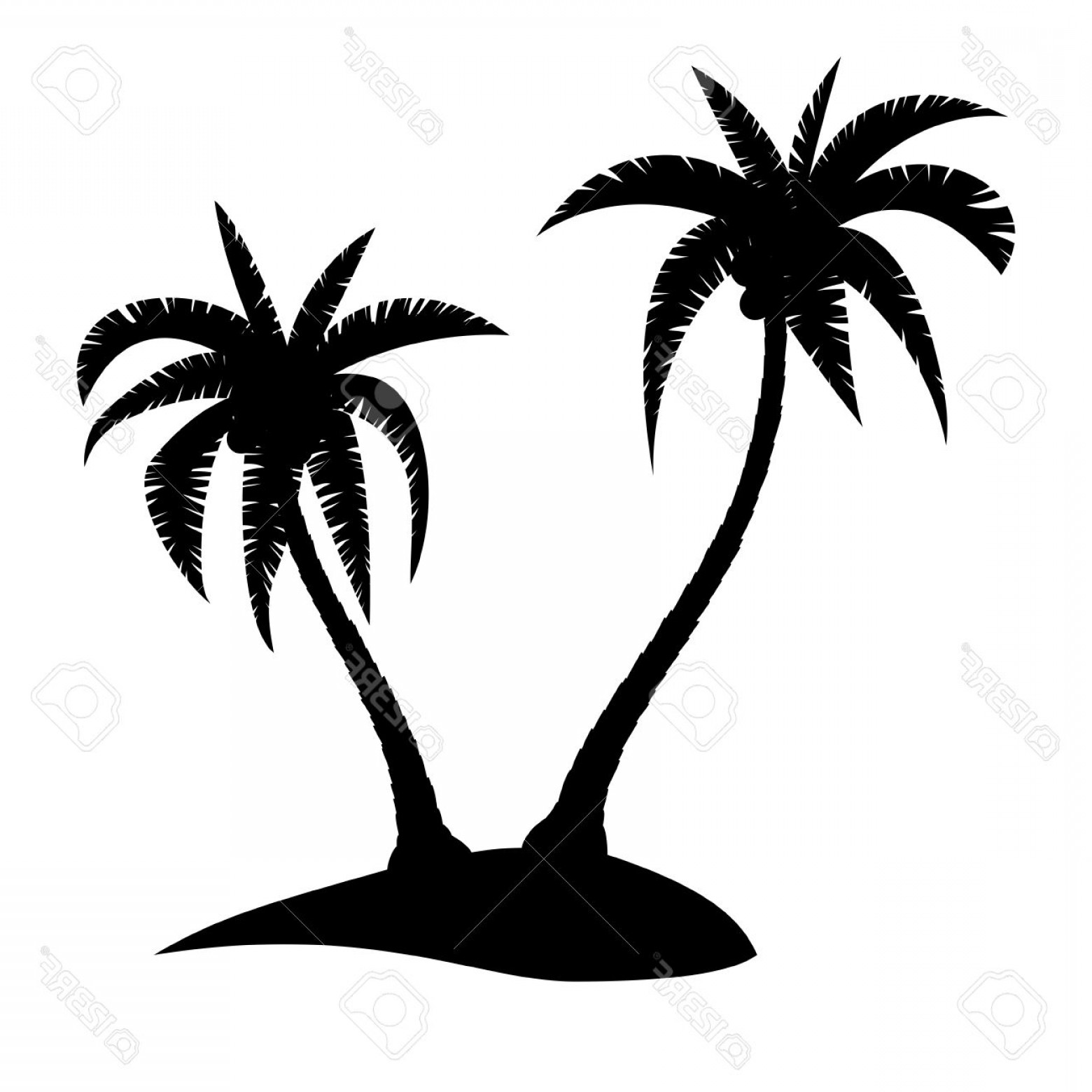 1560x1560 Island Silhouette Vector Wallkeeper