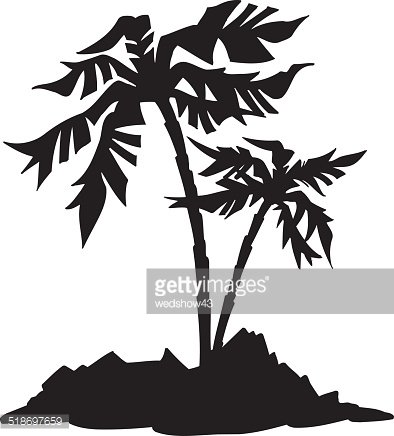 394x436 Palm Tree Island Vector Clipart Premium Clipart