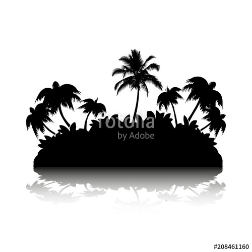 Palm Tree Island Vector at Vectorified.com | Collection of Palm Tree ...