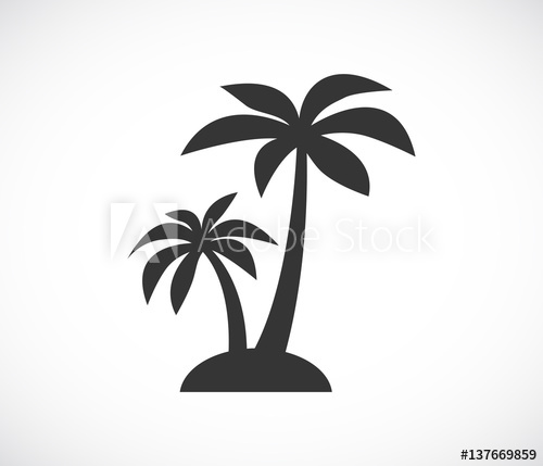 500x429 Palm Tree Island Icon