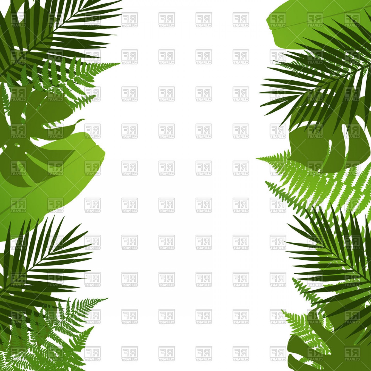 1440x1440 Tropical Leaves Background Palm Tree Fern Monstera And Banana