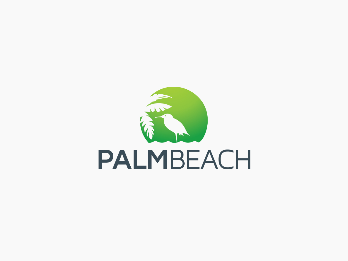 1180x885 Beach Palm Tree Logo