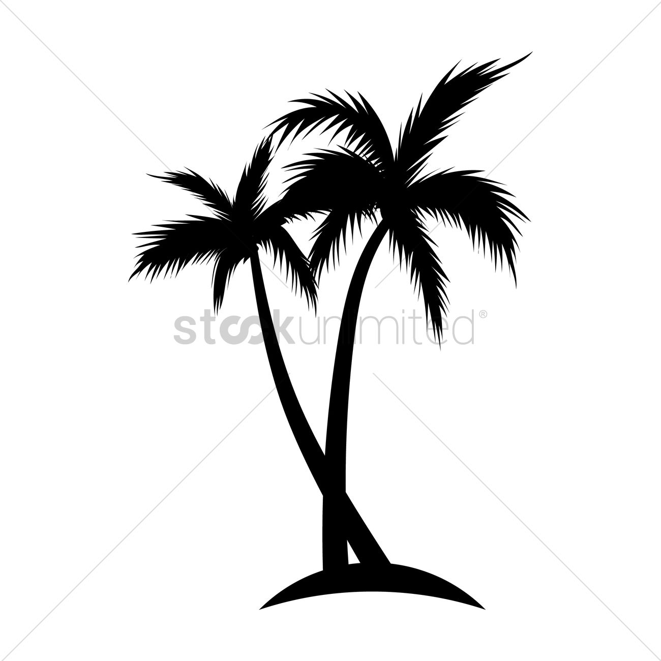 1300x1300 Collection Of 'coconut Tree Silhouette Vector' Download More Than