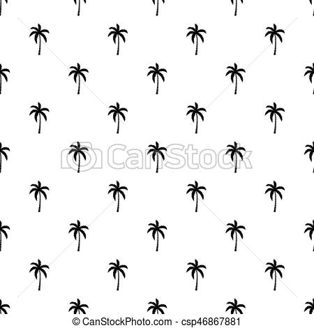 450x470 Palm Tree Pattern Vector Palm Tree Pattern Seamless In Simple