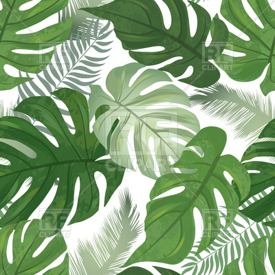Tropical Leaves Background Palm Tree Leaf Seamless Pattern 400x400 Tropical Leaves Background Palm Tree Leaf Seamless Pattern