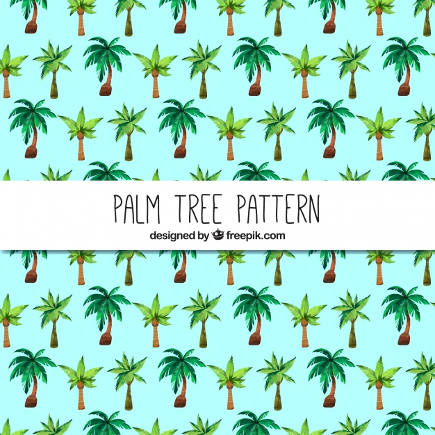 Watercolor Palm Tree Pattern Vector Free Download 626x626 Watercolor Palm Tree Pattern Vector Free Download