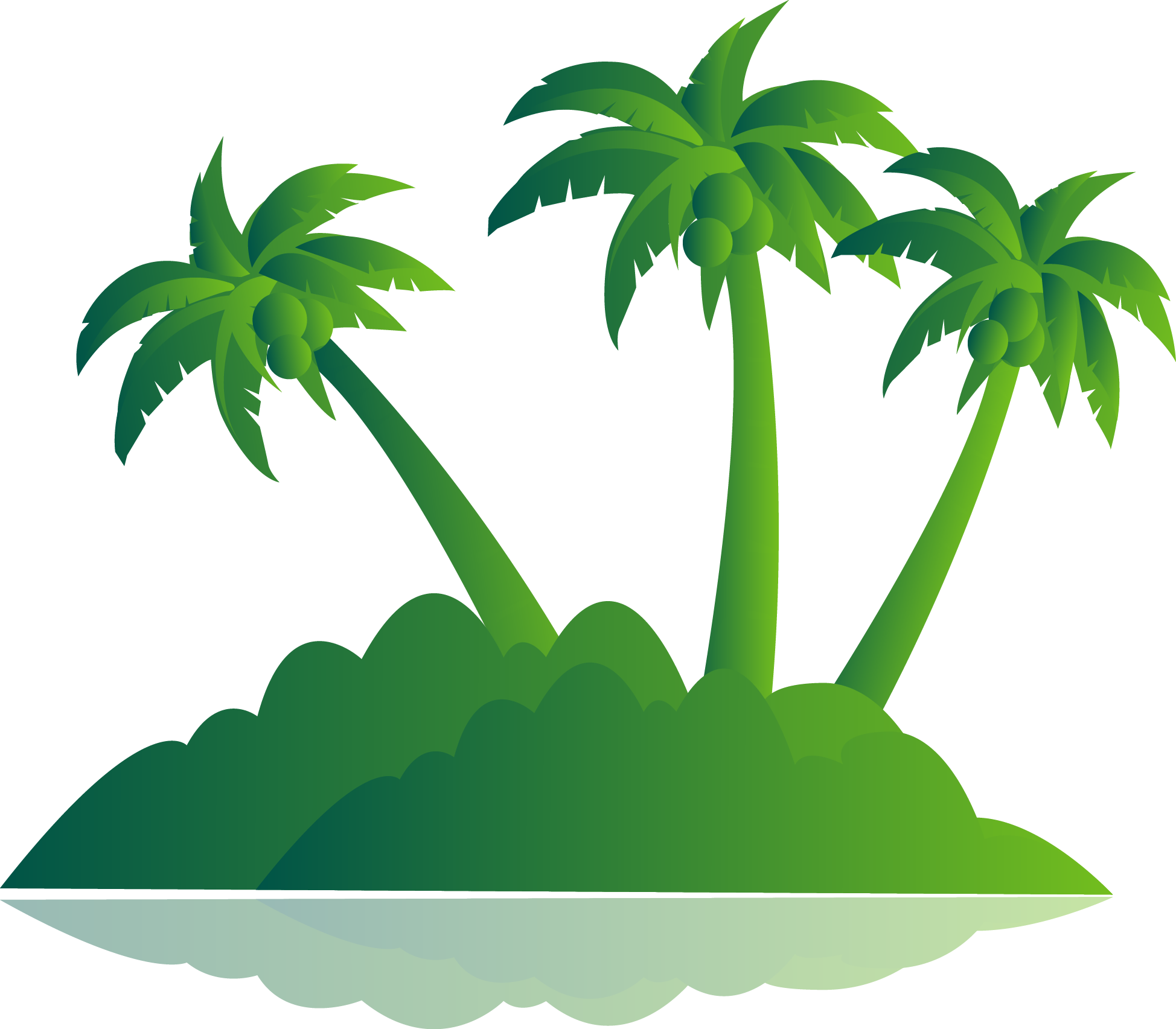 1948x1705 Hd Picture Black And White Library Green Palm Tree Island