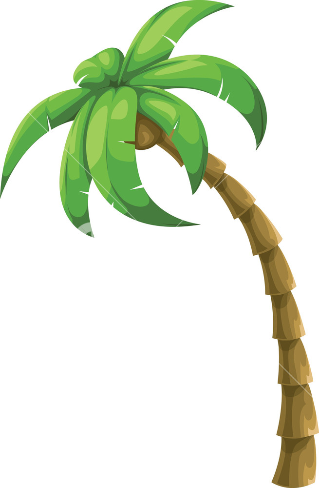 655x1000 Colorful Vector Palm Tree Royalty Free Stock Image
