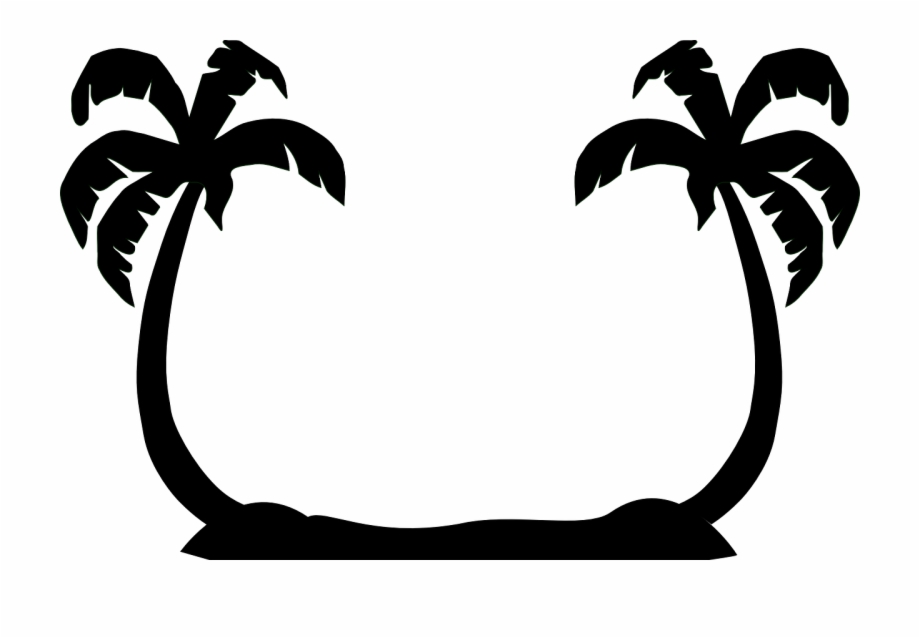 920x638 Palm Trees,facing,black Silhouettes,beach,free Vector