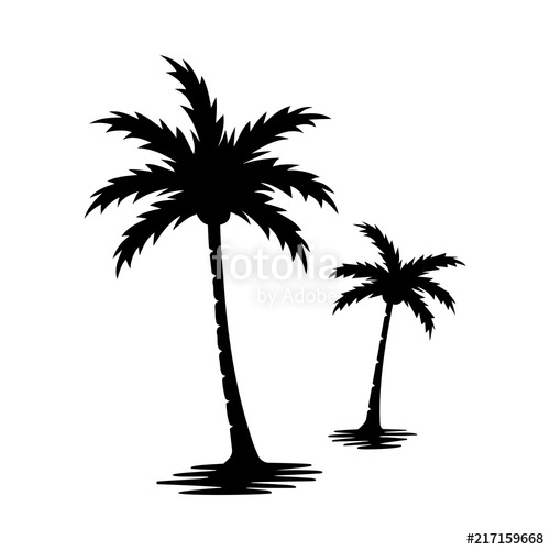 Palm Tree Silhouette Vector Image Stock Image And Royalty Free 500x500 Palm Tree Silhouette Vector Image Stock Image And Royalty Free