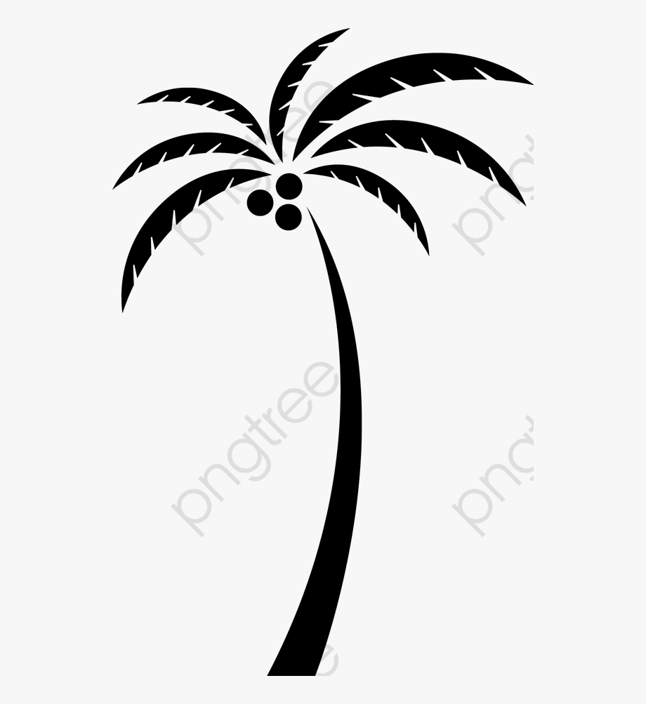 920x1003 Coconut Tree Silhouette, Tree Clipart, Coconut Clipart