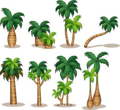 400x368 Palm Tree Free Vector Download