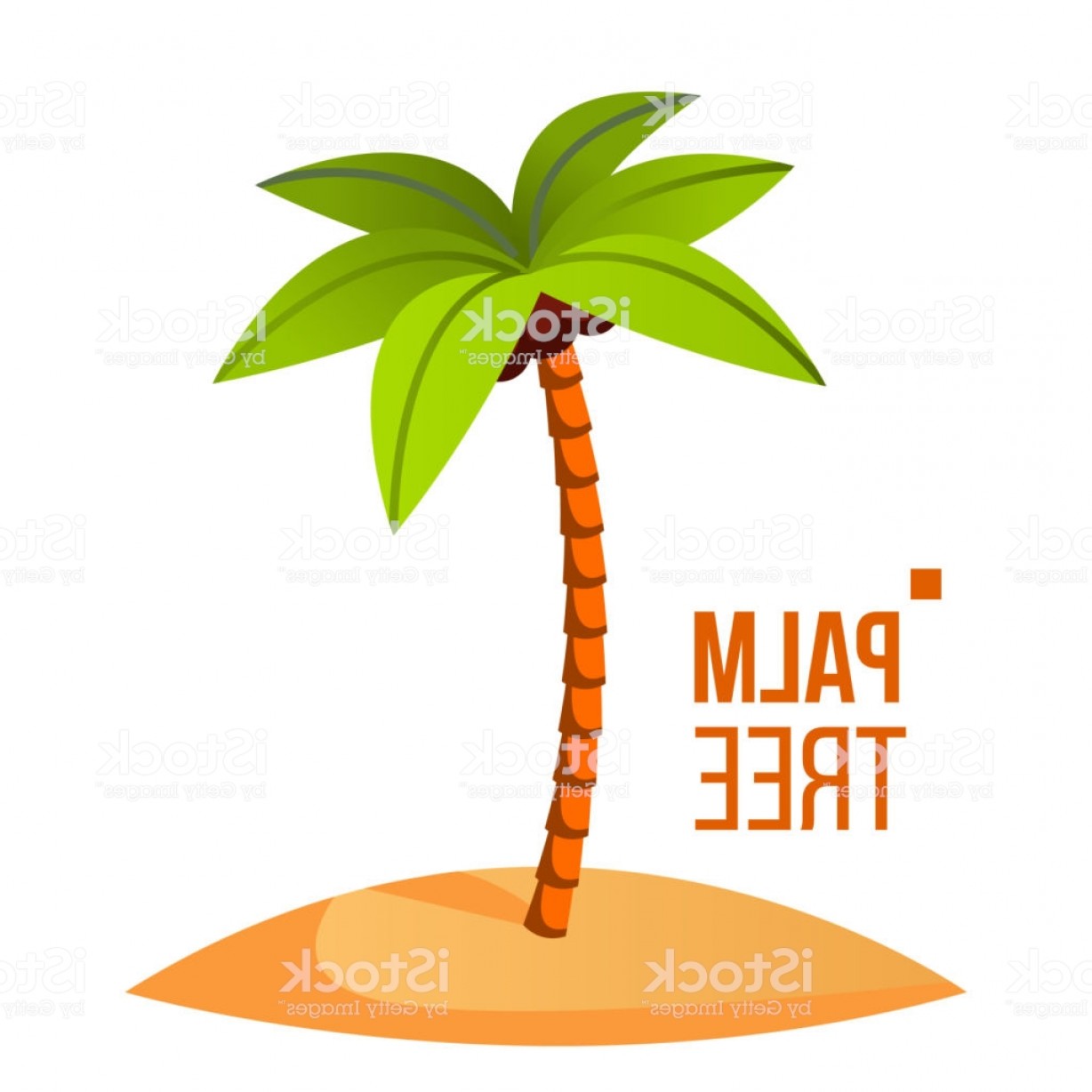 Palm Tree Vector Green Leaf Tropical Sand Beach Isolated Flat 1228x1228 Palm Tree Vector Green Leaf Tropical Sand Beach Isolated Flat