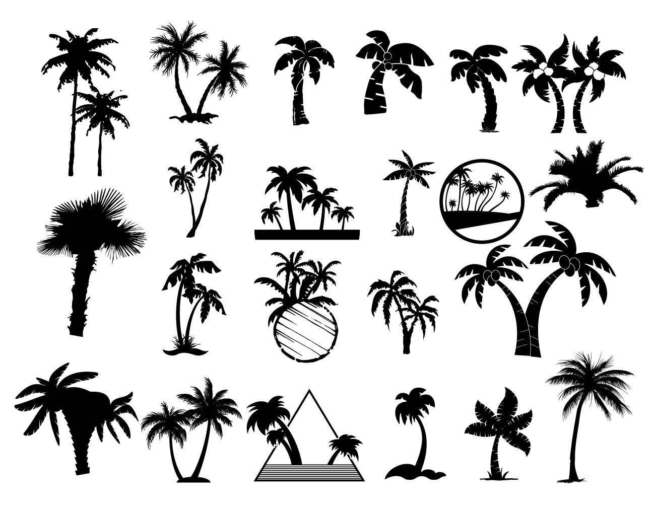 1300x1011 Of Palm Trees Free Vector