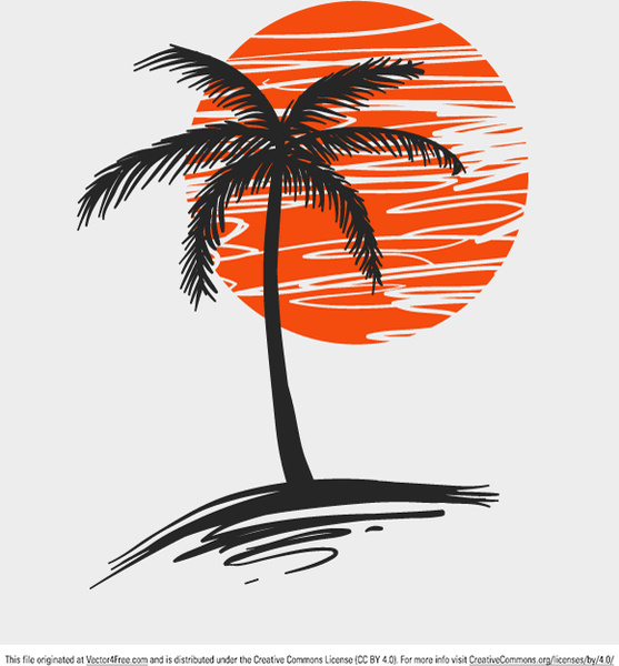 Palm Tree Free Vector In Adobe Illustrator 557x600 Palm Tree Free Vector In Adobe Illustrator