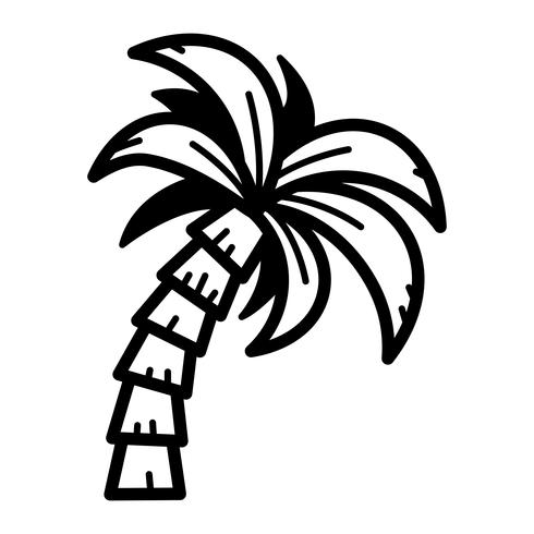 490x490 Palm Tree Vector Icon