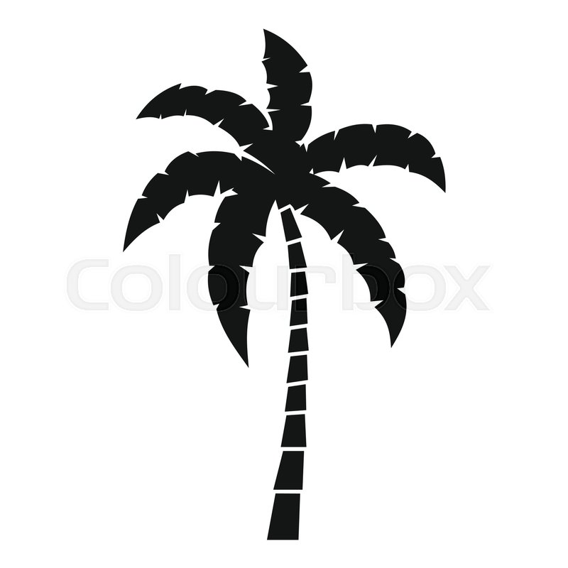 800x800 Palm Tree Icon Simple Illustration Of Stock Vector Colourbox