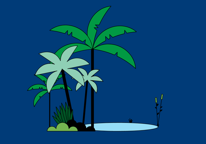 700x490 Free Palm Tree Vector