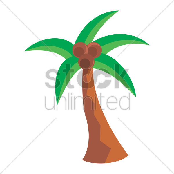 600x600 Palm Tree Vector Image