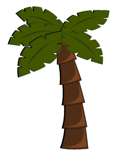 378x500 Palm Tree Vector Image