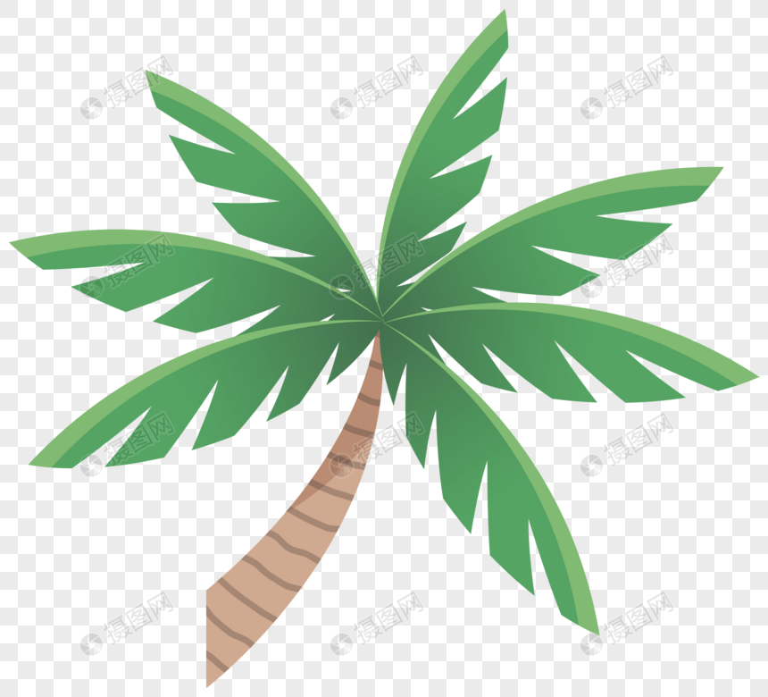 860x780 Summer Beach Coconut Palm Vector Material Png Image Picture Free