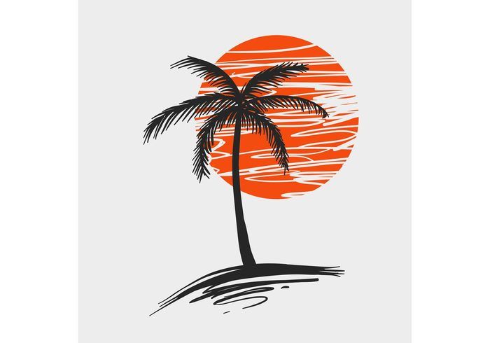 700x490 Palmera Vector Libre Del Vector En Vecteezy