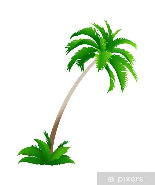 590x700 Vector Icon Palmtree Wall Mural We Live To Change