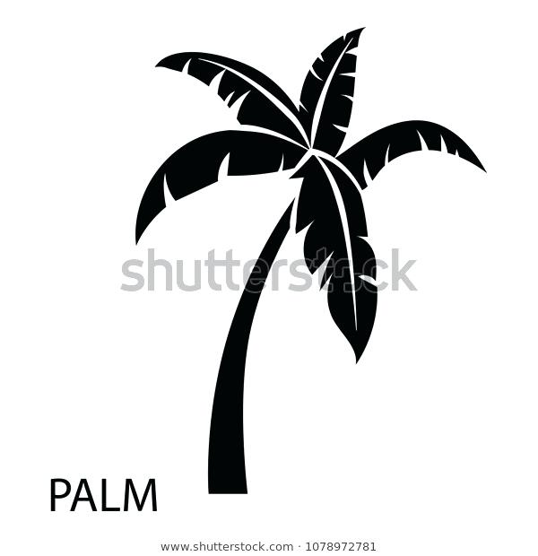 600x620 Simple Palm Tree