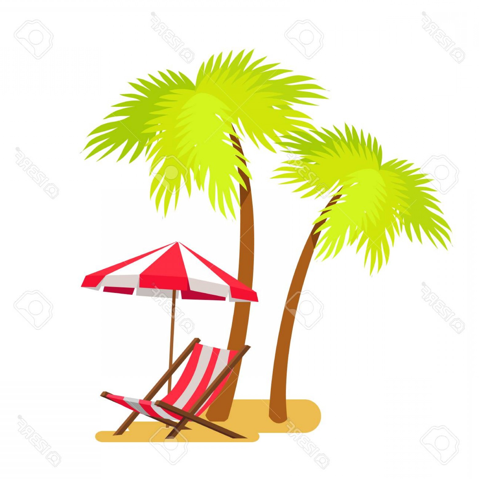 1560x1560 Beach Palm Tree Vector Handandbeak