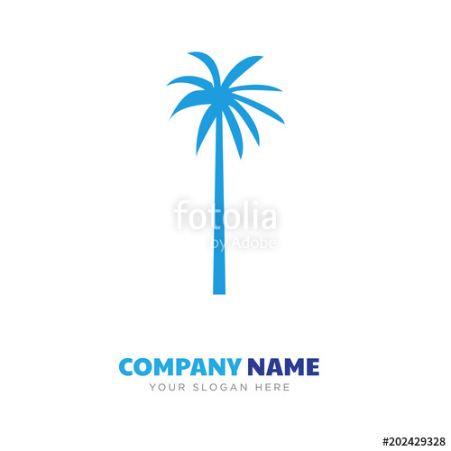 500x500 Black Palmetto Tree Company Logo Design Stock Image And Royalty