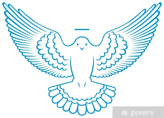 Vector Dove Symbol Sticker 700x505 Vector Dove Symbol Sticker