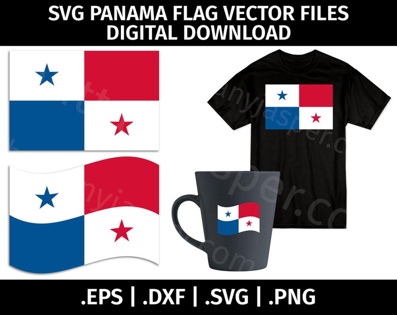 794x630 Panama Flag Vector Clip Art Cutting For Cricut Etsy