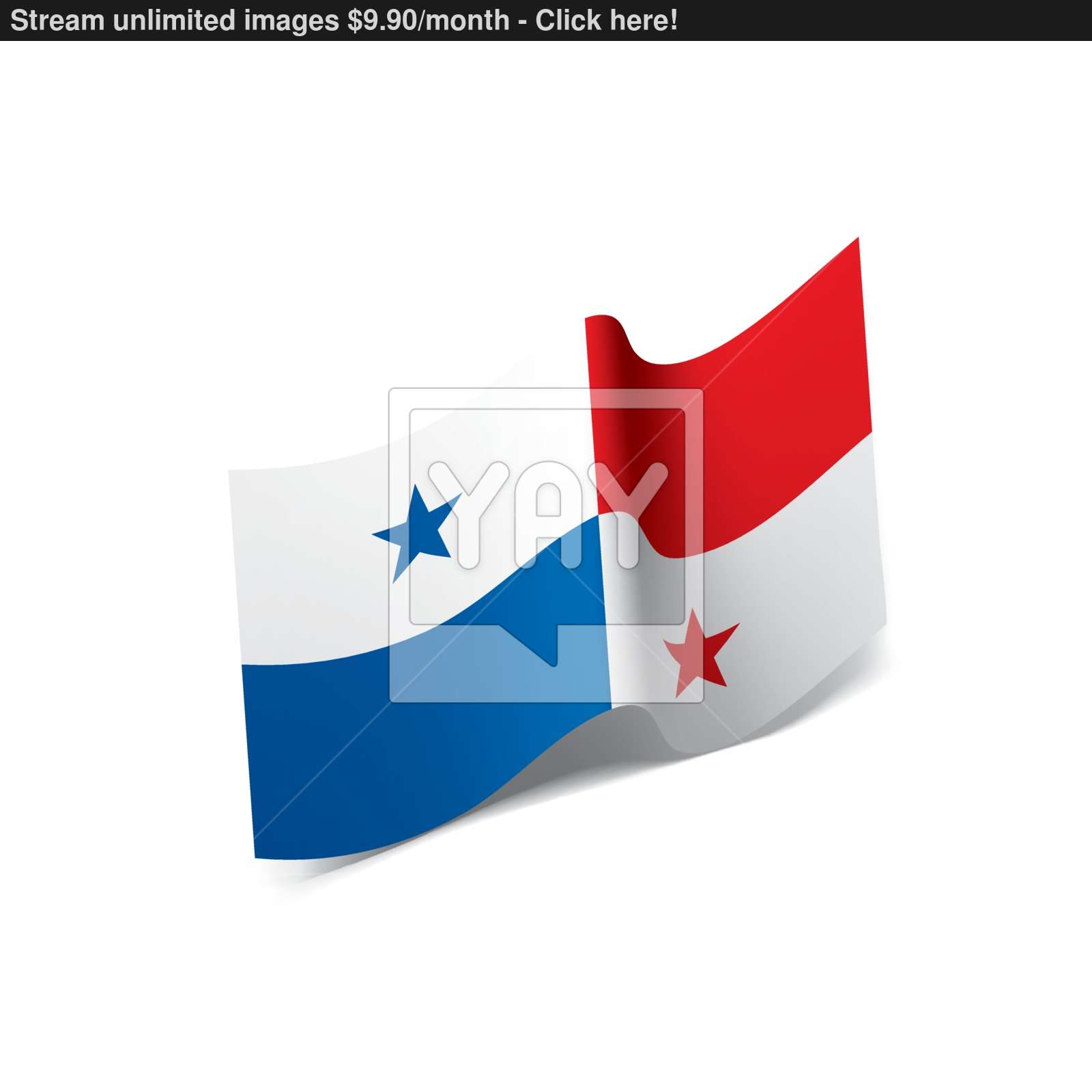 1600x1600 Panama Flag, Vector Illustration Vector