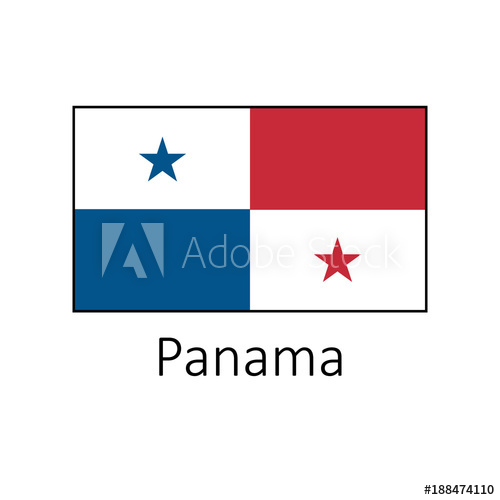 500x500 Flag Of Panama With Name Icon Official Colors And Proportion
