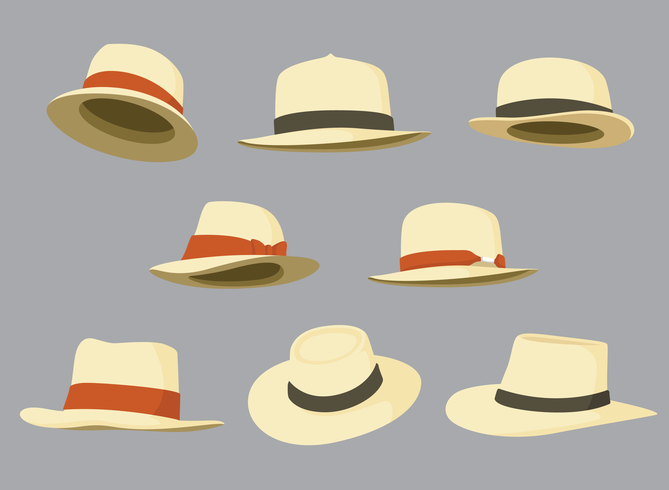 669x490 Panama Hat Vector