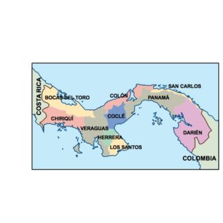 324x324 Panama Vector Maps For Adobe Illustrator As Vector Maps