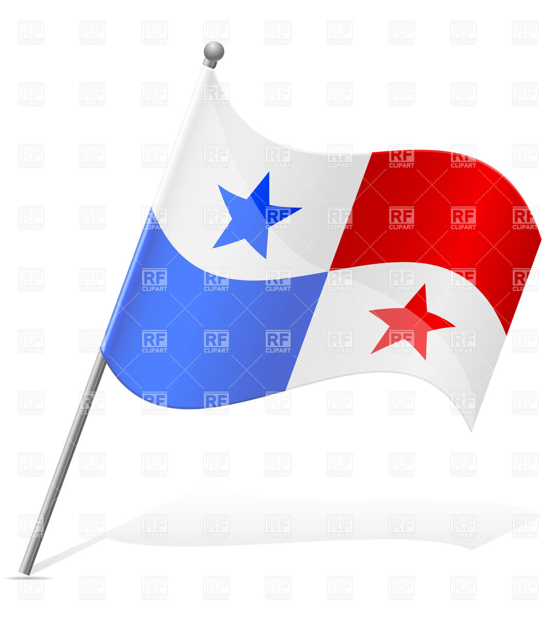 1086x1200 Wavy Flag Of Panama Vector Image Of Signs, Symbols, Maps