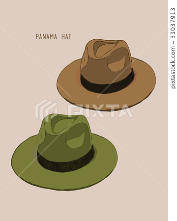 360x450 Beach Hat Panama Vector