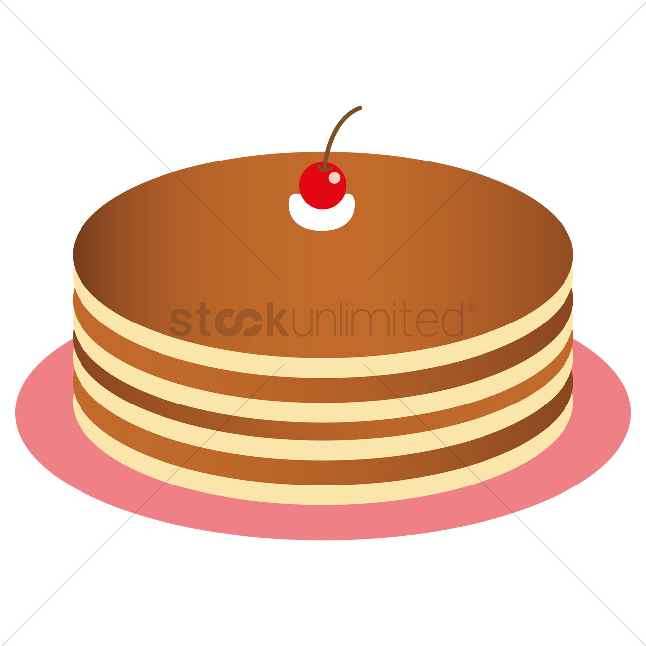 Pancake Vector Image 1300x1300 Pancake Vector Image