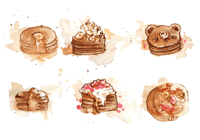 Handpainted Pancake Vector Set Free Vectors Ui Download 700x490 Handpainted Pancake Vector Set Free Vectors Ui Download