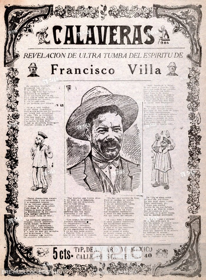 700x951 Pancho Villa 'calaveras, Revelation From Beyond The Grave