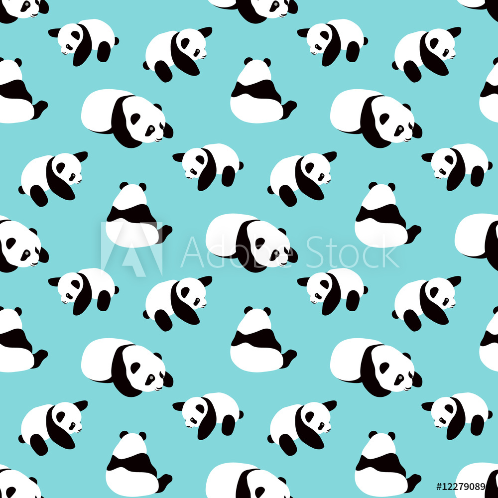 Fotografie, Obraz Panda Bear Vector Background Posters Cz 1000x1000 Fotografie, Obraz Panda Bear Vector Background Posters Cz