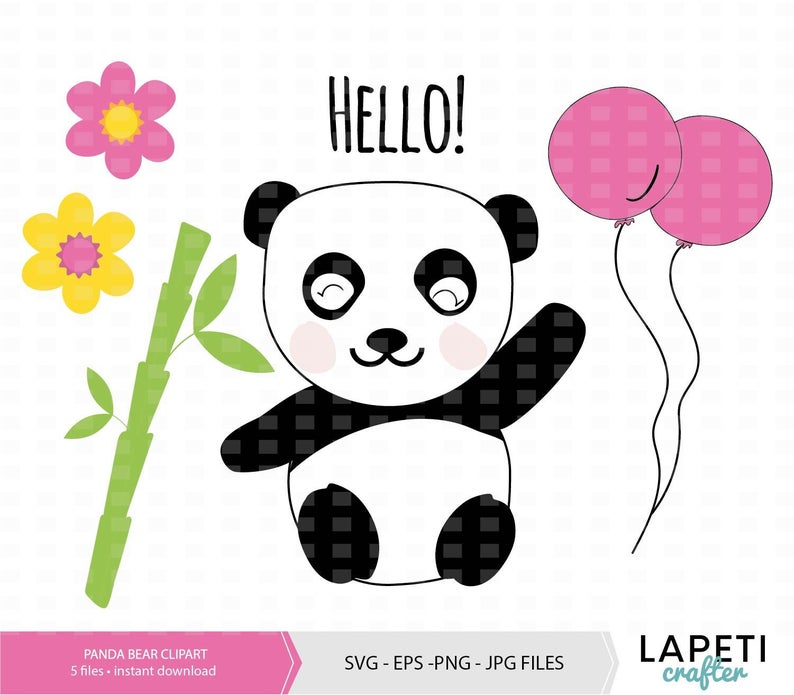 Panda Bear Clipart Commercial Use Panda Bear Vector Instant Etsy 794x695 Panda Bear Clipart Commercial Use Panda Bear Vector Instant Etsy