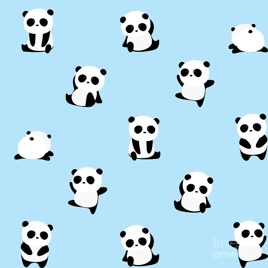 Vector Pattern Panda Bear Pattern On Digital Art 900x900 Vector Pattern Panda Bear Pattern On Digital Art