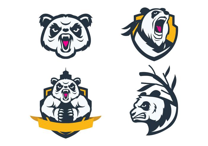 700x490 Free Pandas Mascot Vector